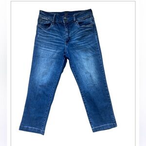 Kut From The Kloth High Rise Crop Straight Leg Jean Size 10